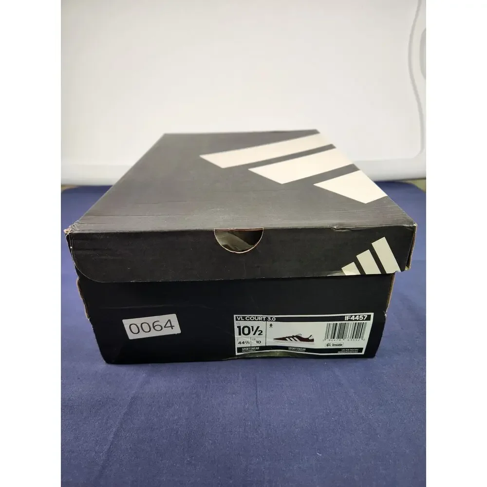 adidas VL Court 3.0 IF4457 Men's 10.5 Shadow Red White Suede NIB